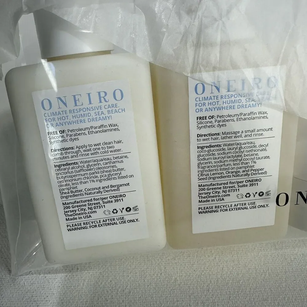 ONEIRO Sunchasers Ready Go Kit Travel Ready Clean & Vegan Personal Care Shampoo